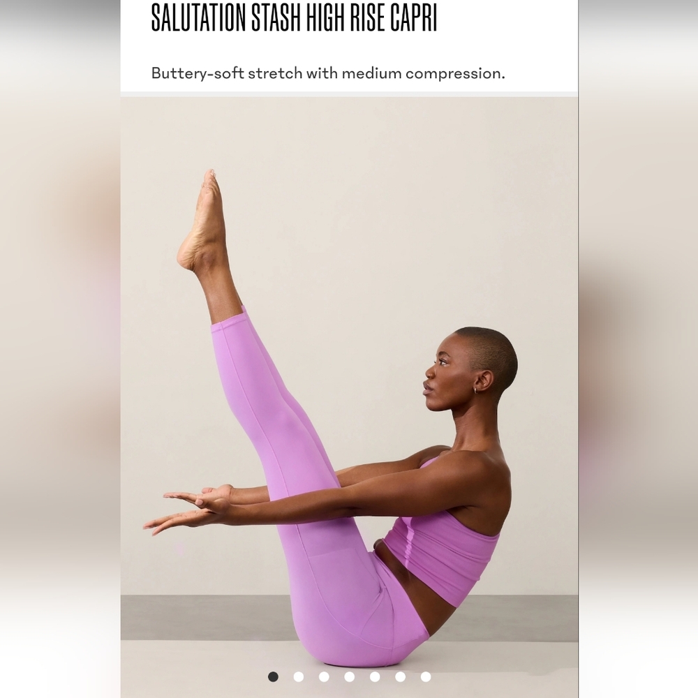 Athleta Salutations Stash High Rise Capri size MP